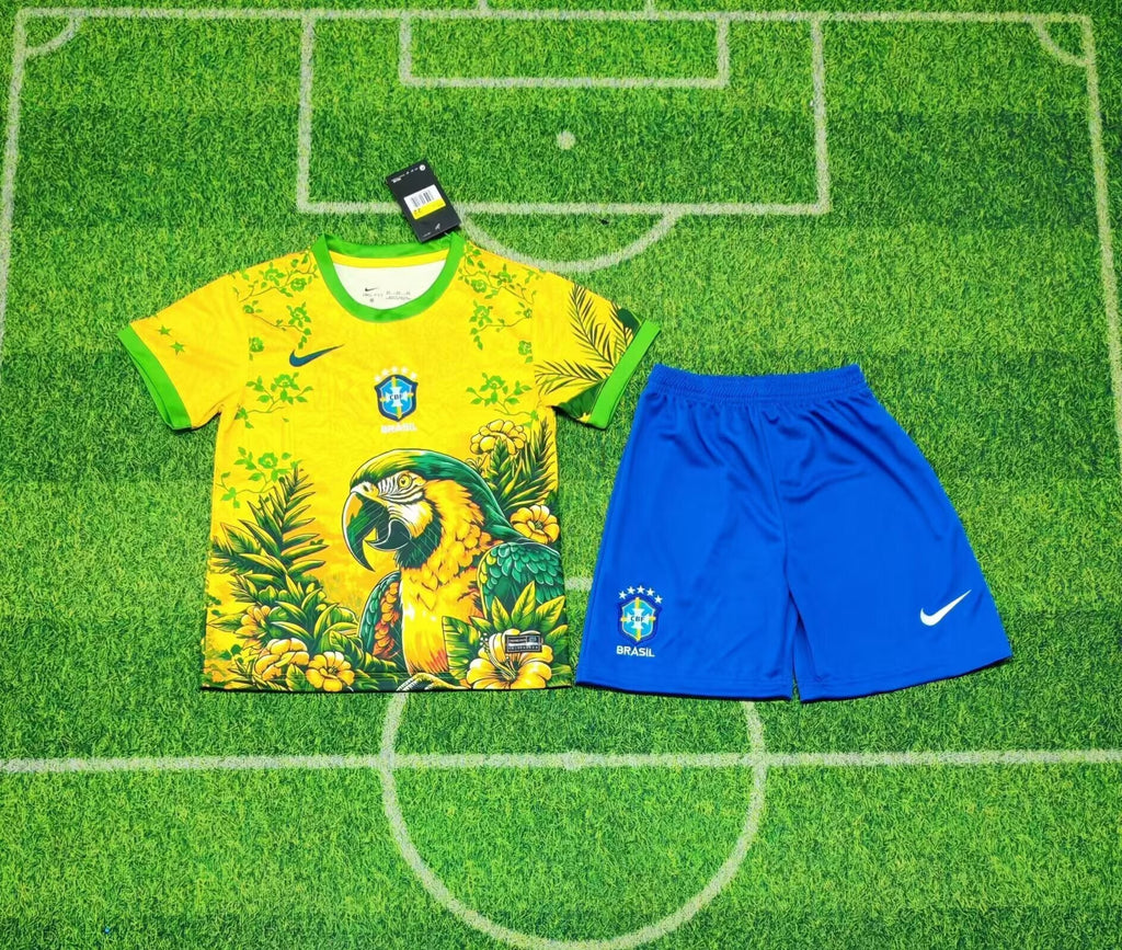 Kit Infantil Brasil Edição Especial 25/26 Nike  - Amarelo