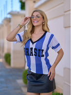 Camisa Tricot Feminina BRASIL