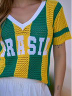Camisa Tricot Feminina BRASIL