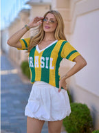 Camisa Tricot Feminina BRASIL