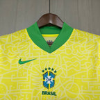 Kit Infantil Brasil Home 24/25 Nike  - Amarelo