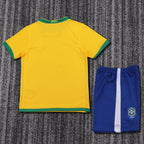 Kit Infantil Brasil Retro Home 2006 Nike - Amarela