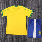 Kit Infantil Brasil Retro Home 1998 Nike - Amarela