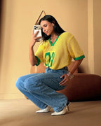 Blusa 09 Tricot Amarelo | Brasil