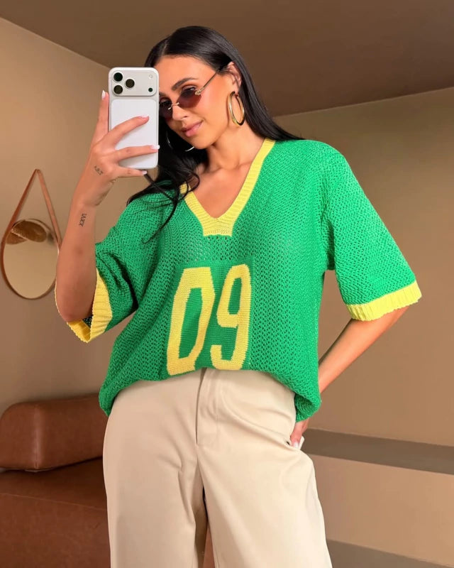 Blusa 09 Tricot Amarelo | Brasil