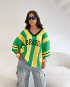 Blusa Listrada | Brasil Tricot