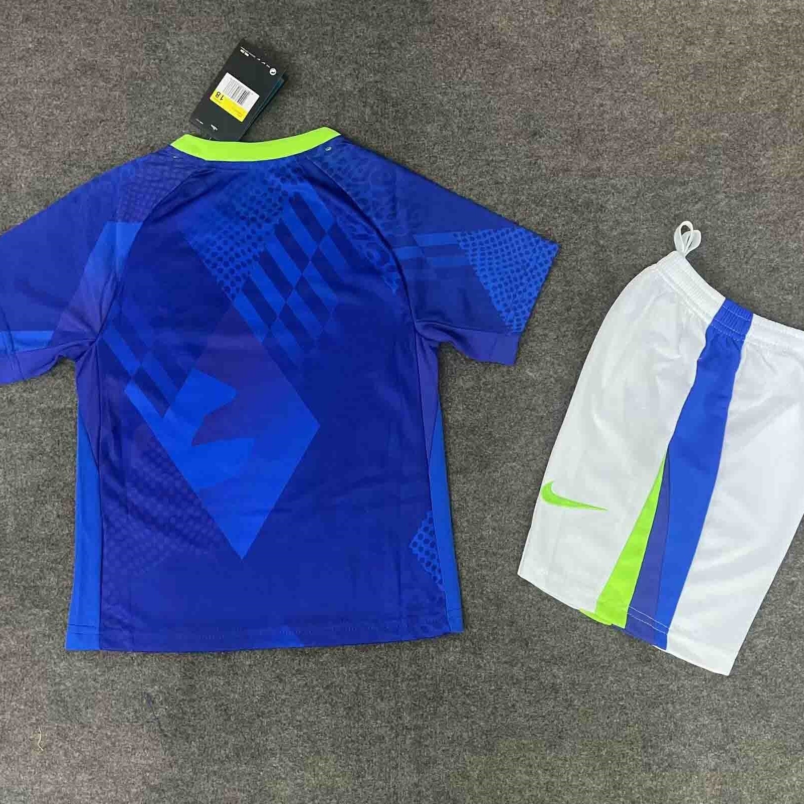 Kit Infantil Brasil Away 25/26 Nike  - Azul
