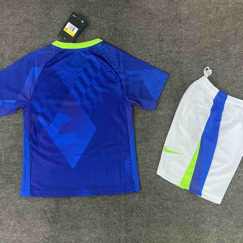 Kit Infantil Brasil Away 25/26 Nike  - Azul