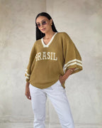 Blusa Mostarda Tricot | Brasil