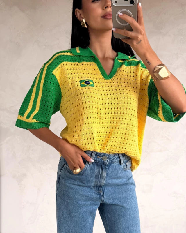 Blusa Rendada Verde | Brasil Tricot