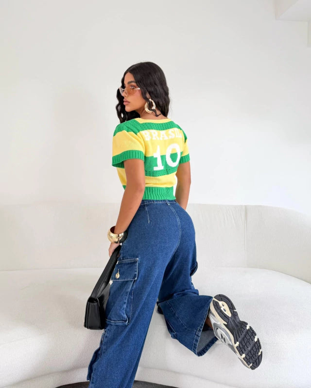 Cropped Listrado | Brasil