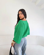 Cropped Manga Flare | Brasil Tricot