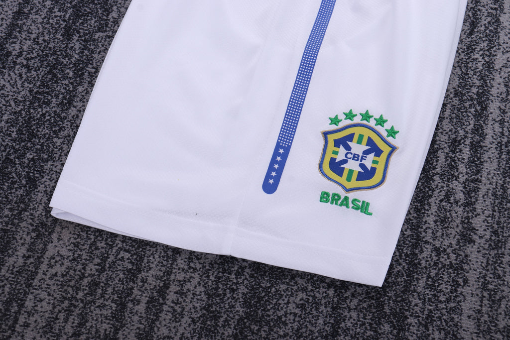 Kit Infantil Brasil Retro Away 2010 Nike - Azul