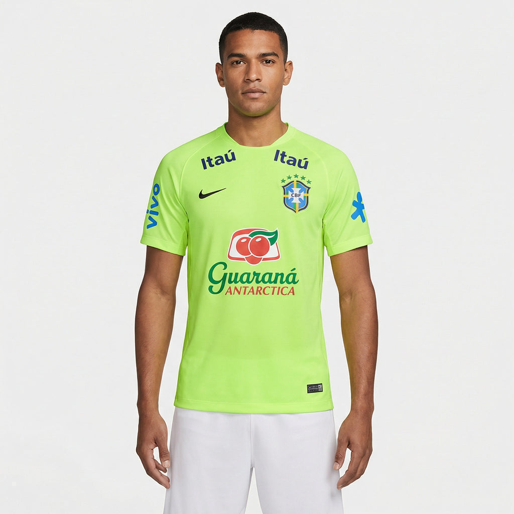 Camisa Nike Brasil 2021/22 Treino Masculina Torcedor